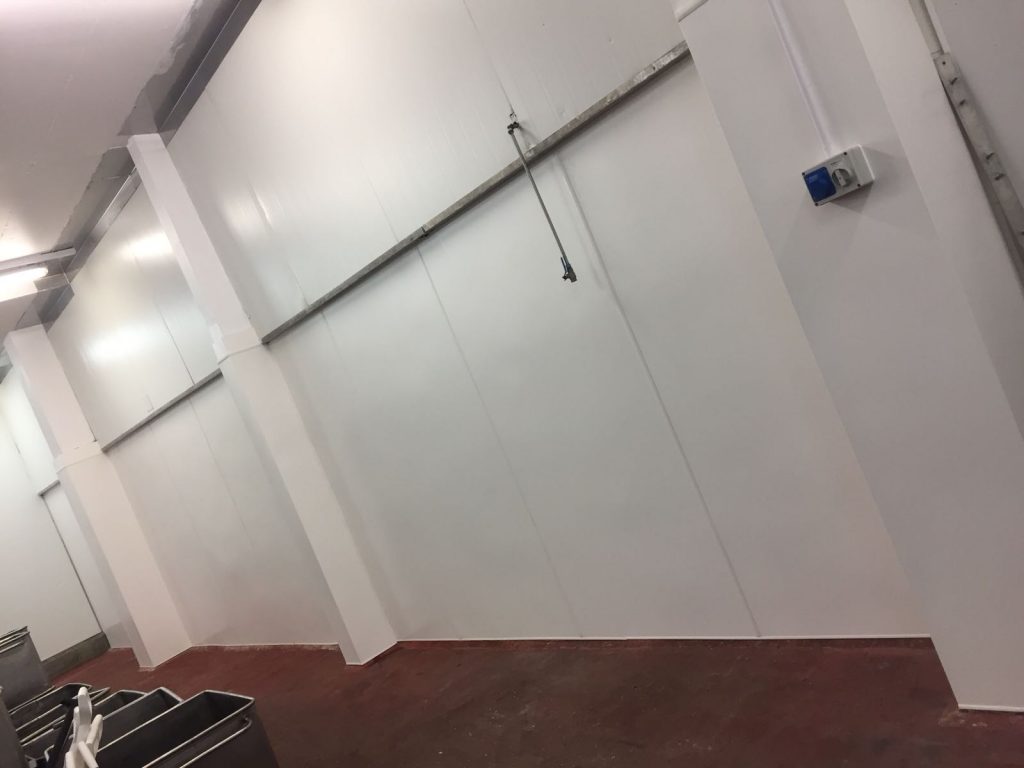 THC Midlands Hygienic Wall & Ceiling Installation PVC Cladding After